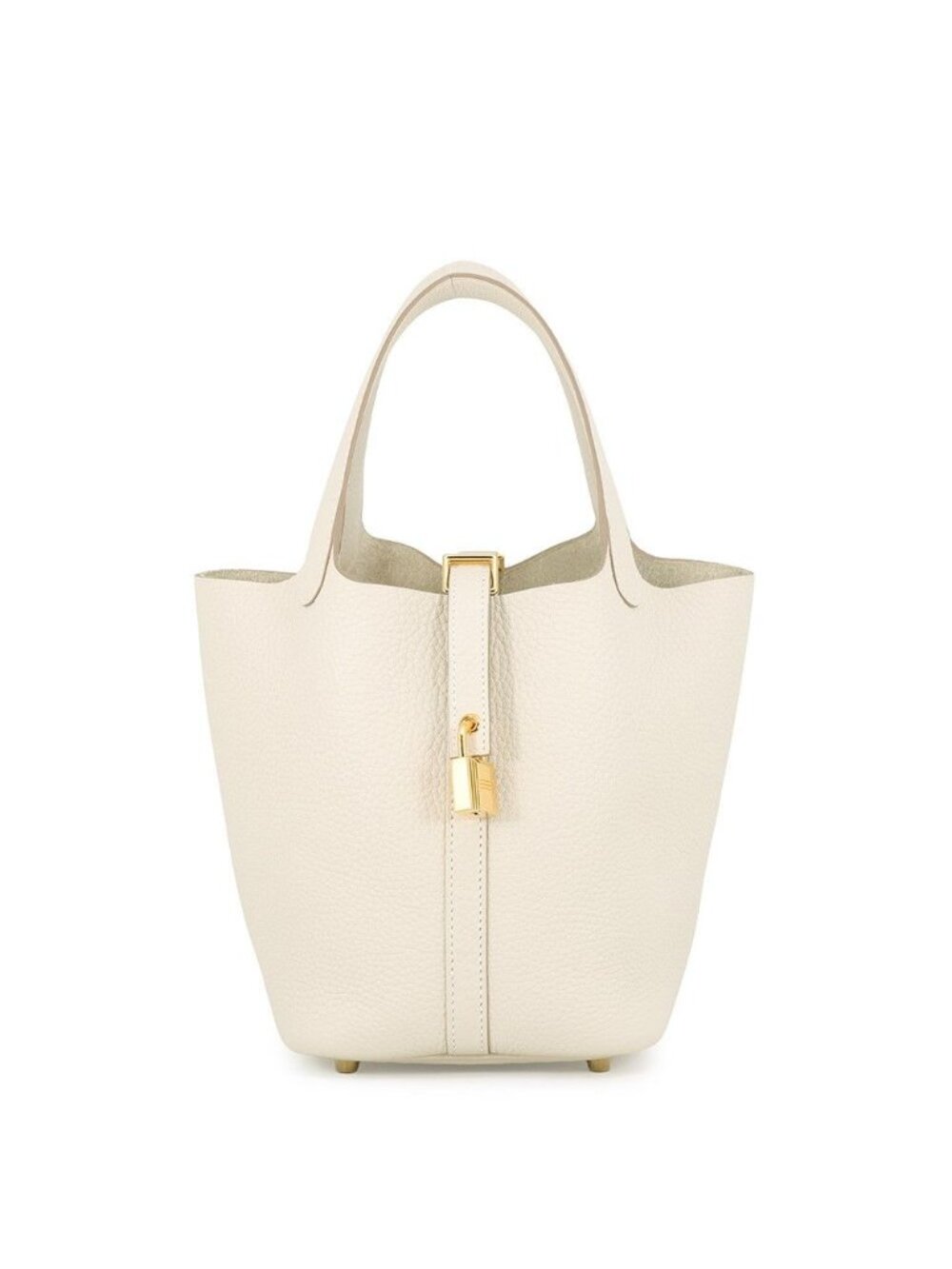 Hermes Handbag Picotin Lock PM Craie Gold Taurillon Clemence